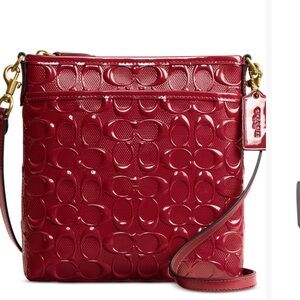 Coach Glossy Red Crossbody Bag